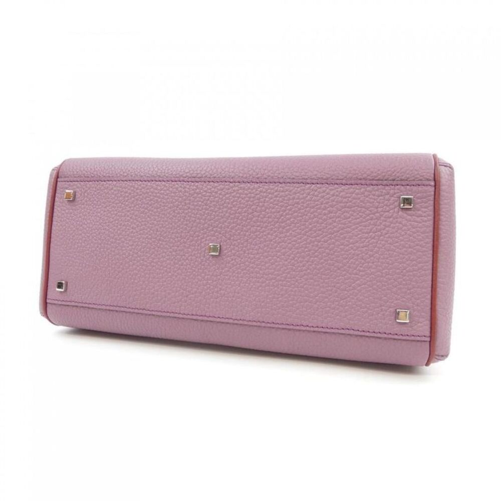 Pre Loved Moynat Paris Vintage TopHandle Bag Leather Women violet | purple - Picture 4 of 6